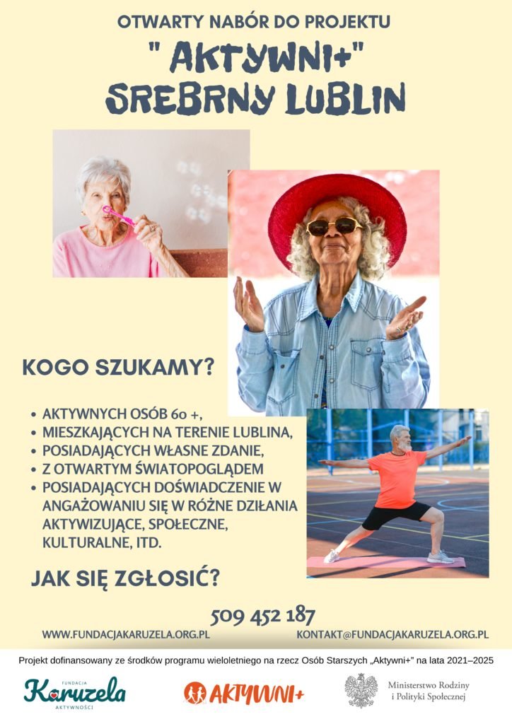 plakat przedstawiający seniorw